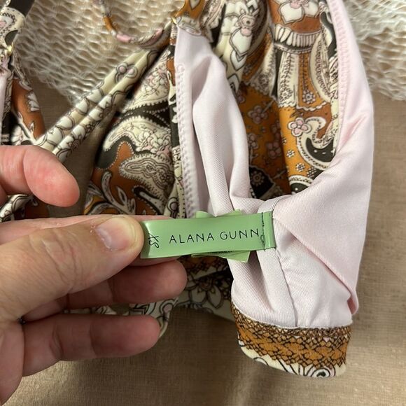 Anthropologie XS Alana Gunn Campbell High Waisted Bikini Swim Set - Picture 12 of 16